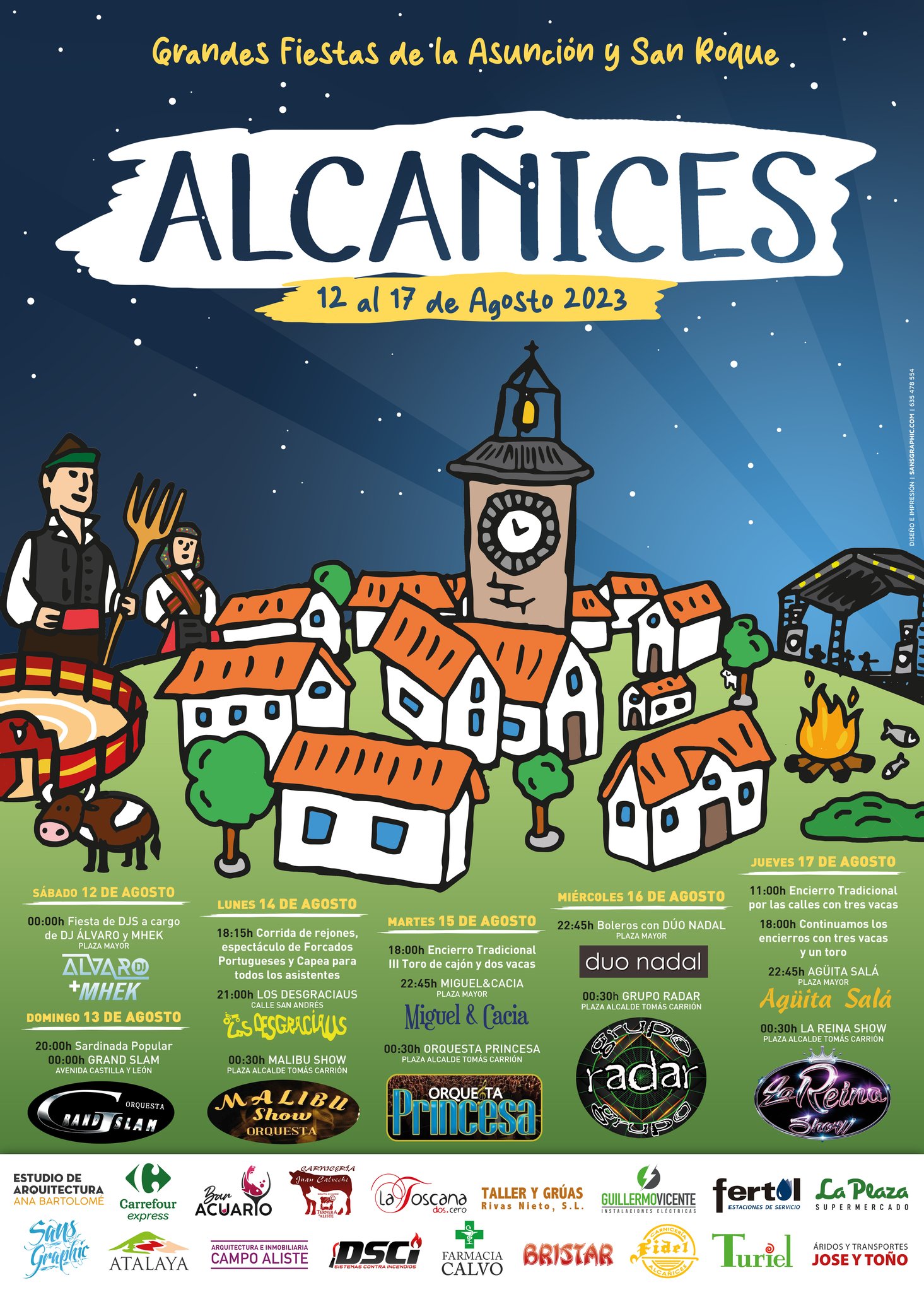 Fiestas patronales en honor a Nuestra Señora de la Asunción y San Roque 2024 Alcañices